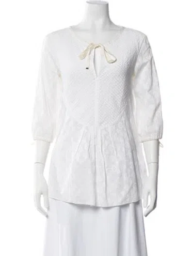 Pre-owned Louis Vuitton Vintage 2011 Blouse In White