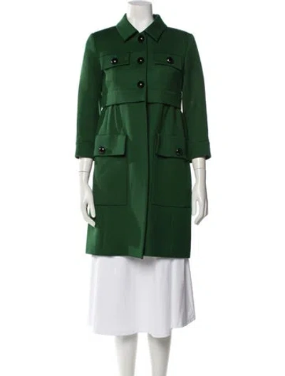 Pre-owned Louis Vuitton Vintage 2012 Trench Coat In Green