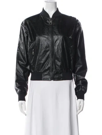 Pre-owned Louis Vuitton Vintage 2015 Bomber Jacket In Black