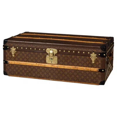 Pre-owned Louis Vuitton Vintage 20thc  Cabin Trunk In Monogram Canvas, France C.1930 In Brown