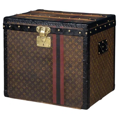 Pre-owned Louis Vuitton Vintage 20thc  Hat Trunk In Monogram Canvas, France C.1930 In Black