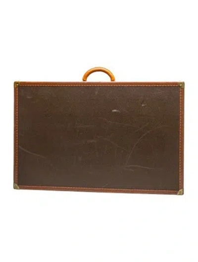 Pre-owned Louis Vuitton Vintage Alzer 80 Trunk In Brown