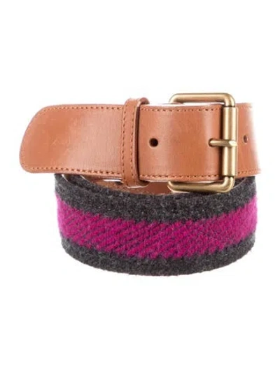 Pre-owned Louis Vuitton Vintage Belt In Blue/brown/purple