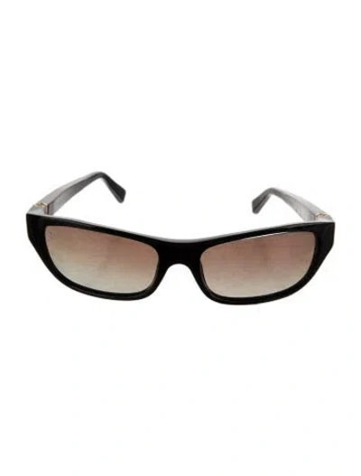 Pre-owned Louis Vuitton Vintage Cat-eye Sunglasses In Black