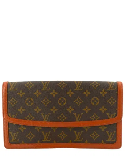 Pre-owned Louis Vuitton Vintage Cloth Clutch Bag Pochette Dame (authentic Pre-loved)