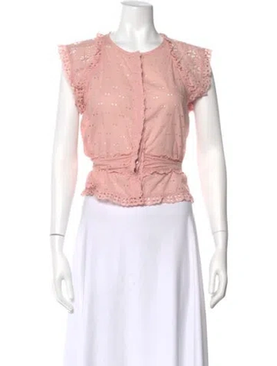 Pre-owned Louis Vuitton Vintage Crew Neck Blouse In Pink
