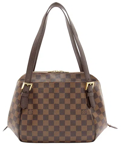 Louis Vuitton Vintage Damier Ebene Belem Mm Shoulder Bag (authentic Pre-loved)