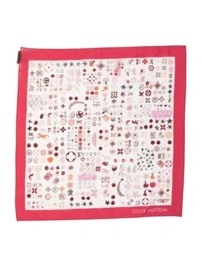 Pre-owned Louis Vuitton Vintage Graphic Print Scarf In Neutrals