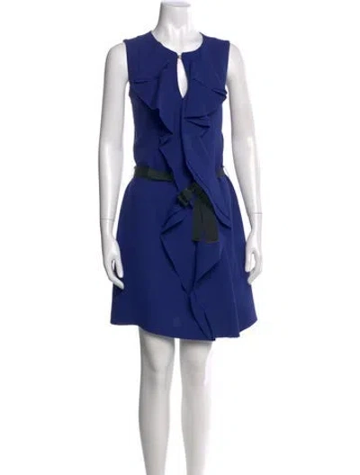 Pre-owned Louis Vuitton Vintage Knee-length Dress In Blue
