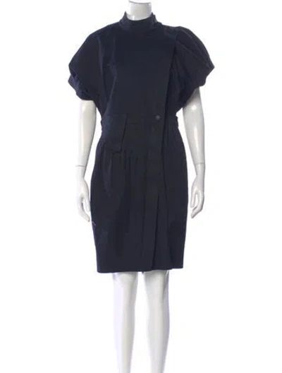 Pre-owned Louis Vuitton Vintage Knee-length Dress In Blue