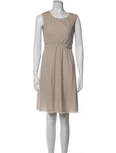 Pre-owned Louis Vuitton Vintage Knee-length Dress In Neutrals