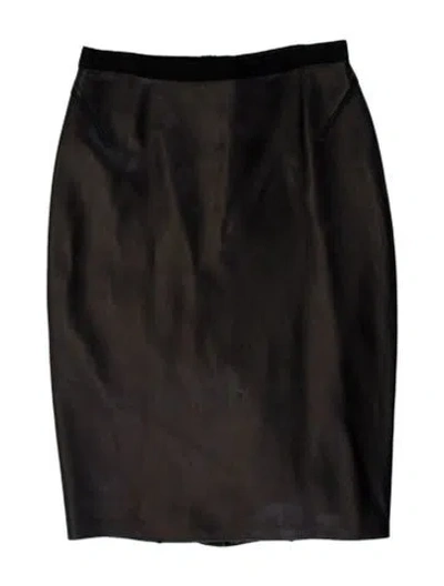 Pre-owned Louis Vuitton Vintage Knee-length Skirt In Black