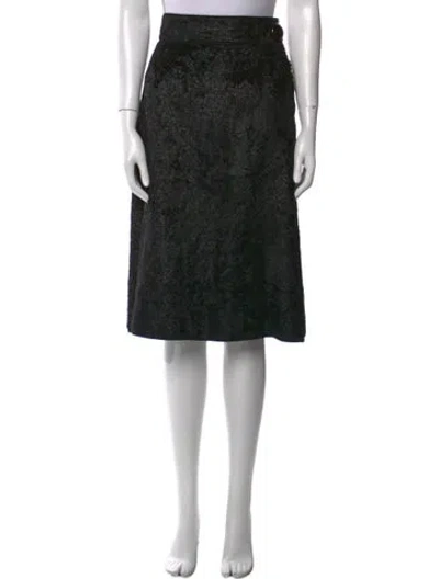 Pre-owned Louis Vuitton Vintage Knee-length Skirt In Black