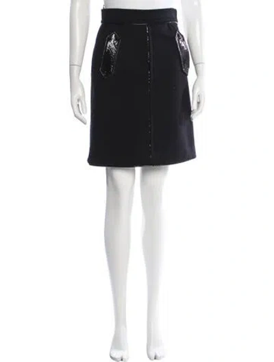 Pre-owned Louis Vuitton Vintage Knee-length Skirt In Black