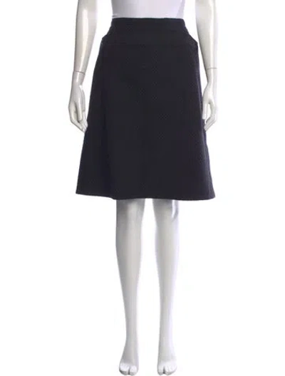 Pre-owned Louis Vuitton Vintage Knee-length Skirt In Blue
