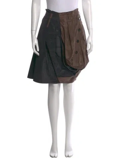 Pre-owned Louis Vuitton Vintage Knee-length Skirt In Brown