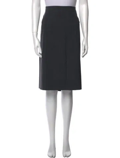 Pre-owned Louis Vuitton Vintage Knee-length Skirt In Gray