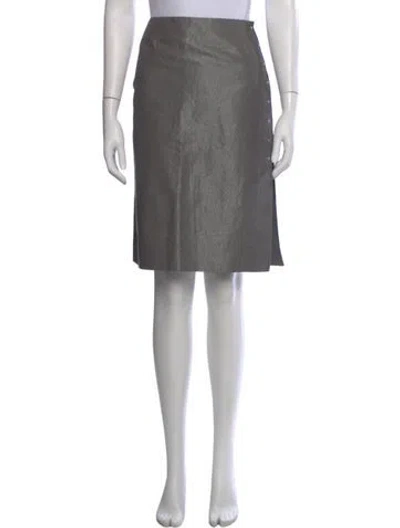 Pre-owned Louis Vuitton Vintage Knee-length Skirt In Gray