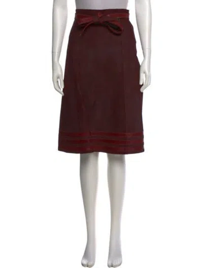 Pre-owned Louis Vuitton Vintage Knee-length Skirt In Red
