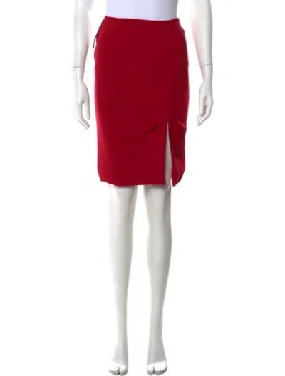 Pre-owned Louis Vuitton Vintage Knee-length Skirt In Red
