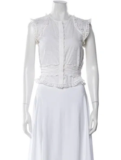 Pre-owned Louis Vuitton Vintage Late 1990's - Early 2000's Blouse In White
