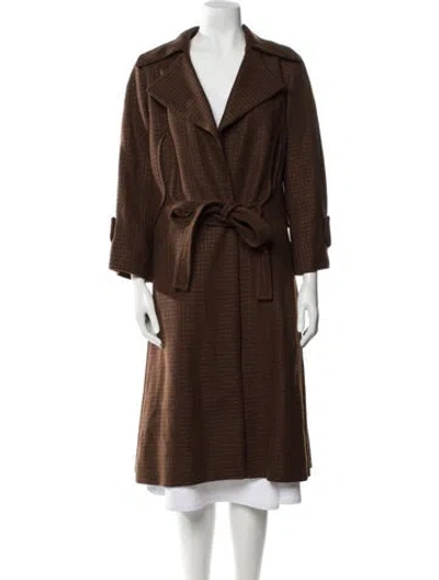 Pre-owned Louis Vuitton Vintage Late 1990's - Early 2000's Coat In Brown