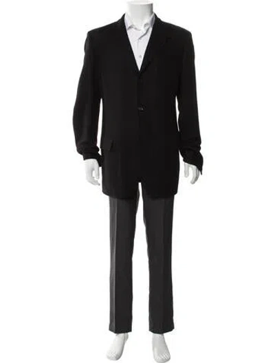 Pre-owned Louis Vuitton Vintage Late 1990's - Early 2000's Overcoat In Black