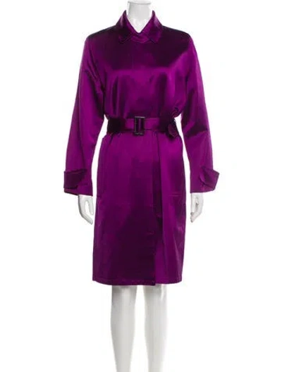 Pre-owned Louis Vuitton Vintage Late 1990's - Early 2000's Trench Coat In Purple