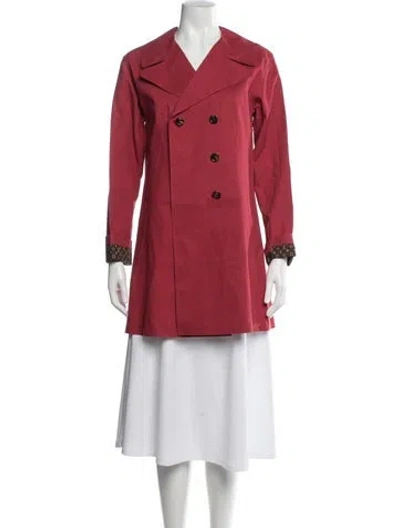 Pre-owned Louis Vuitton Vintage Late 1990's - Early 2000's Trench Coat In Red