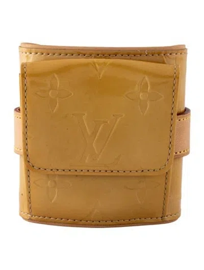 Pre-owned Louis Vuitton Vintage Leather Monogram Wallet Bracelet In Multicolor
