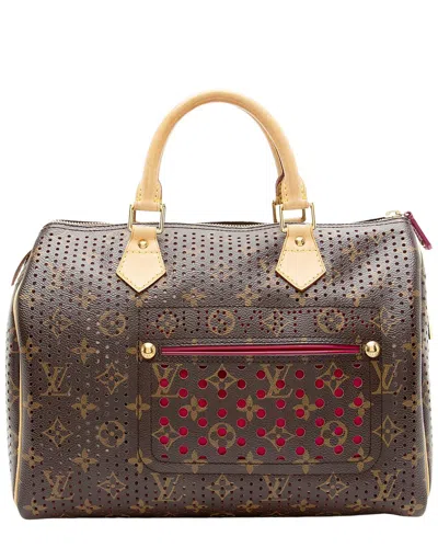 Louis Vuitton Vintage Limited Edition Monogram Perforated Speedy 30 Satchel  (authentic Pre-loved)