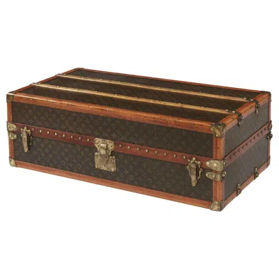 Pre-owned Louis Vuitton Vintage  Cabin Trunk With Original Monogram In Brown