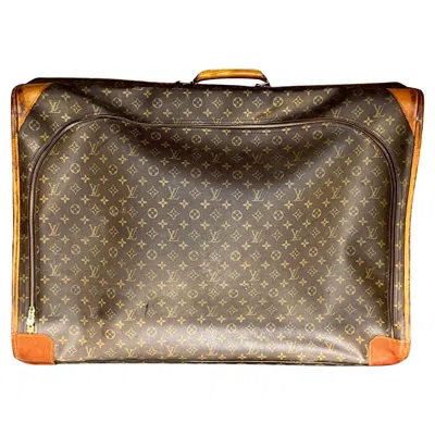 Pre-owned Louis Vuitton Vintage  Monogram Pullman Suitcase In Brown