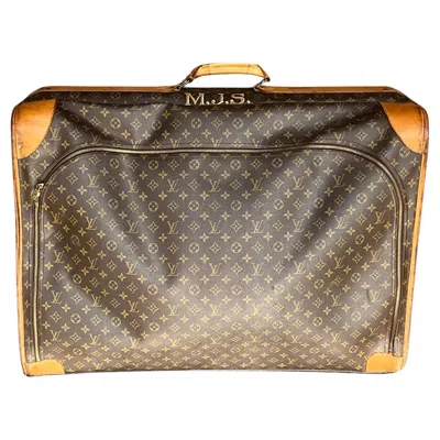 Pre-owned Louis Vuitton Vintage  Monogram Pullman Suitcase In Brown