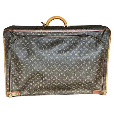 Pre-owned Louis Vuitton Vintage  Monogram Pullman Suitcase In Gray