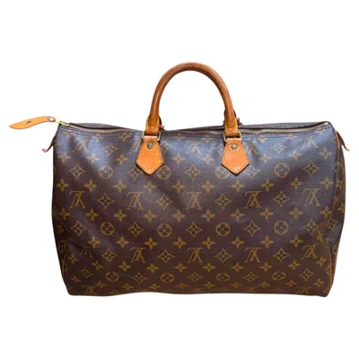 Pre-owned Louis Vuitton Vintage  Monogram Speedy 40 Handbag, France, 1992. In Black
