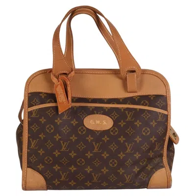 Pre-owned Louis Vuitton Vintage  X French Luggage Co. Travel Bag/diaper Bag Monogram Canvas In Brown
