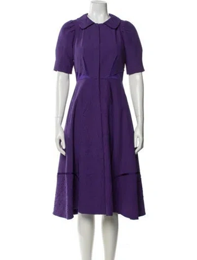 Pre-owned Louis Vuitton Vintage Midi Length Dress In Purple