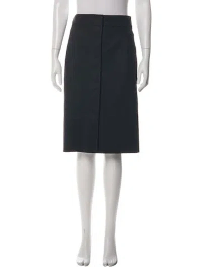 Pre-owned Louis Vuitton Vintage Midi Length Skirt In Black