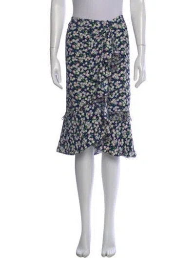 Pre-owned Louis Vuitton Vintage Midi Length Skirt In Blue