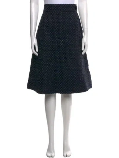 Pre-owned Louis Vuitton Vintage Midi Length Skirt In Blue