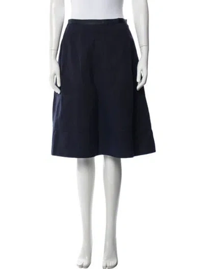 Pre-owned Louis Vuitton Vintage Midi Length Skirt In Blue