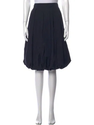 Pre-owned Louis Vuitton Vintage Midi Length Skirt In Blue