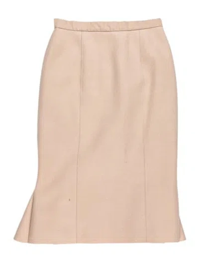 Pre-owned Louis Vuitton Vintage Midi Length Skirt In Neutrals