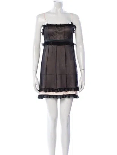 Pre-owned Louis Vuitton Vintage Mini Dress In Black