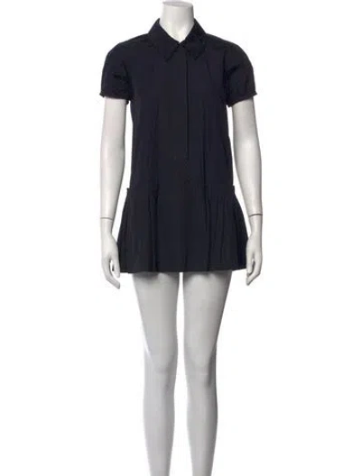 Pre-owned Louis Vuitton Vintage Mini Dress In Blue