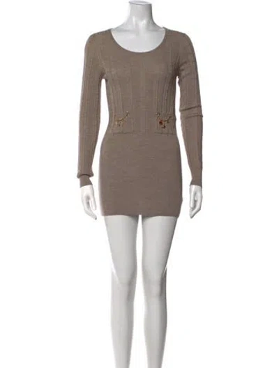 Pre-owned Louis Vuitton Vintage Mini Dress In Neutrals