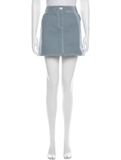Pre-owned Louis Vuitton Vintage Mini Skirt In Blue