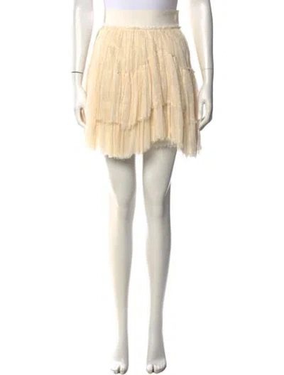 Pre-owned Louis Vuitton Vintage Mini Skirt In Neutral