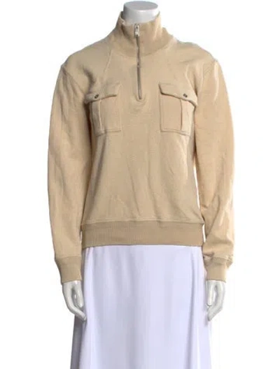 Pre-owned Louis Vuitton Vintage Mock Neck Sweatshirt In Neutral